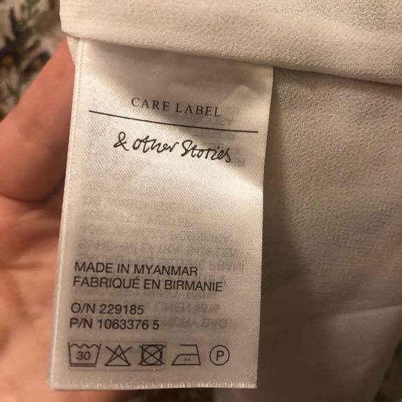 & other stories botanical dress size 8 - Picture 7 of 10